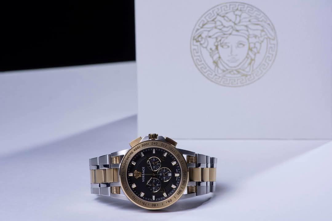 Versace Sport Tech Men's Two-tone Chronograph Swiss Watch VERBOO418 - Image 4