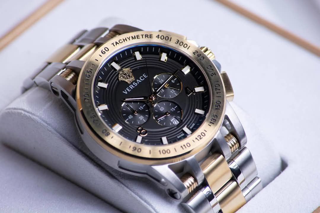 Versace Sport Tech Men's Two-tone Chronograph Swiss Watch VERBOO418